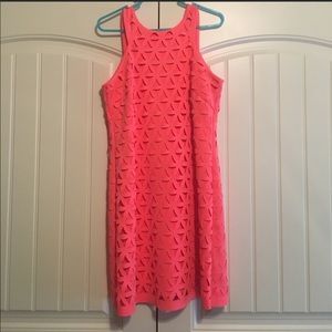 Lilly Pulitzer laxer cut dress! Bright and fun! pair with gold jack rogers